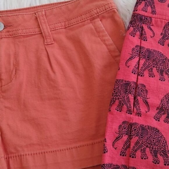 American Rag Distressed Burnt Orange Denim Shorts - Picture 13 of 13